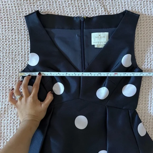 Kate Spade New York Polka Dot Fit & Flare Dress – Size 00 - Picture 10 of 11